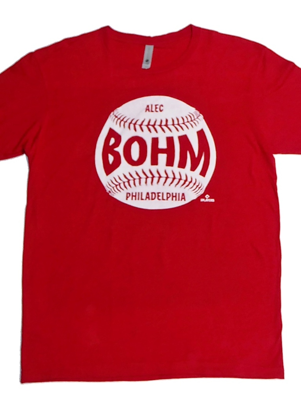 Phillies Alec Bohm Baseball MLB Philadelphia Shirt Red Next Level M